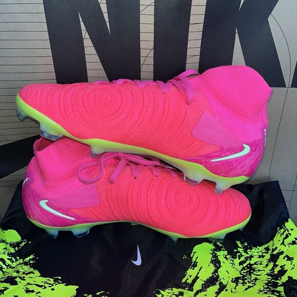NEW Nike By You Phantom Luna 2 Elite FG Pink Volt FQ8802-601 Women Size 6 - Picture 2 of 7